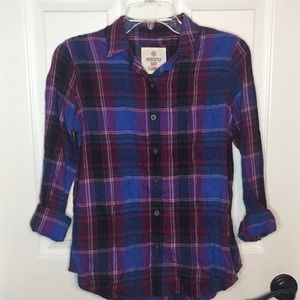 Juniors colorful flannel